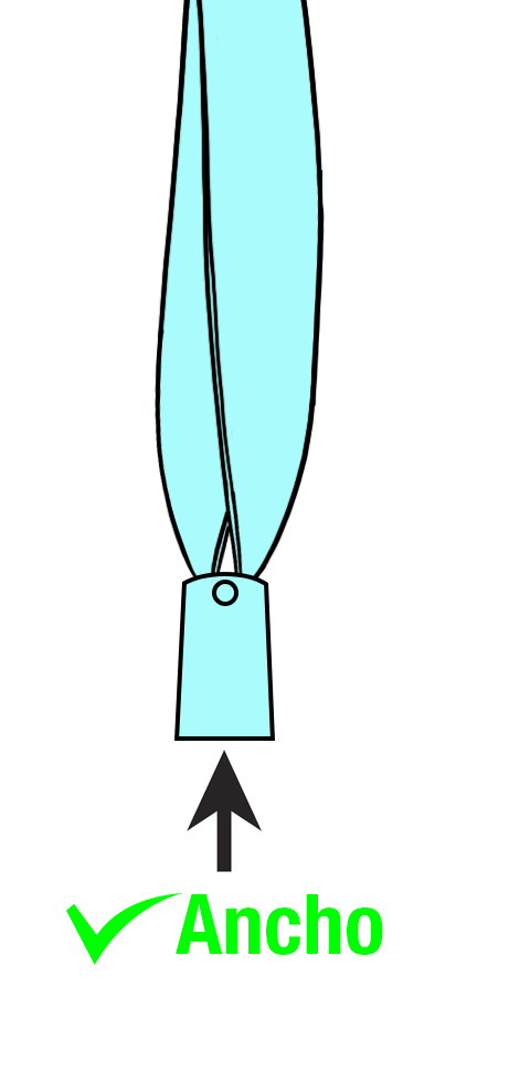 Estribo de ancho correcto