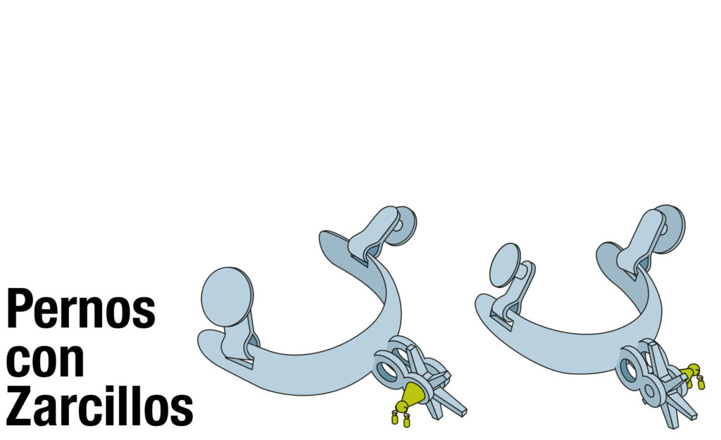 Pernos con zarcillos