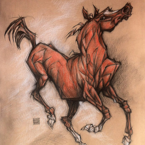 Cheval cubiste Cheval cubiste