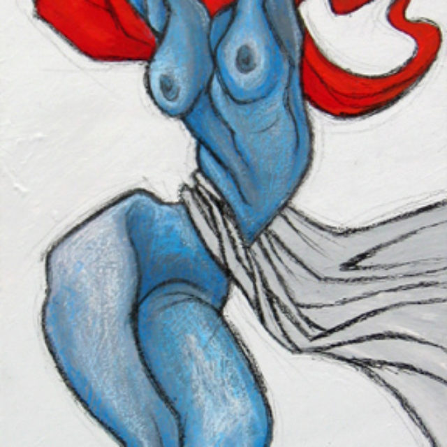 Femme bleue